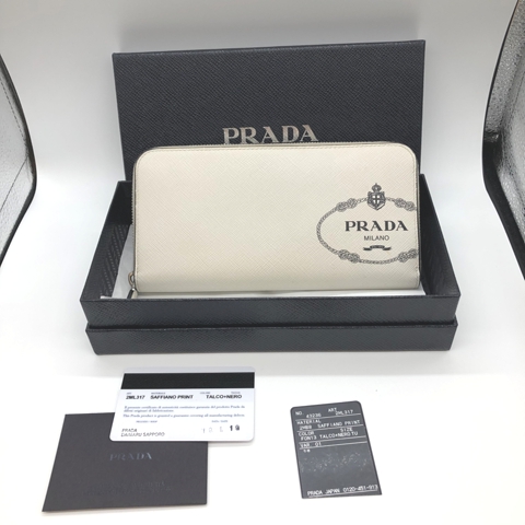 PRADA サフィアーノプリント長財布